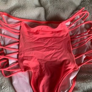 PINK High Waisted Bikini Bottoms